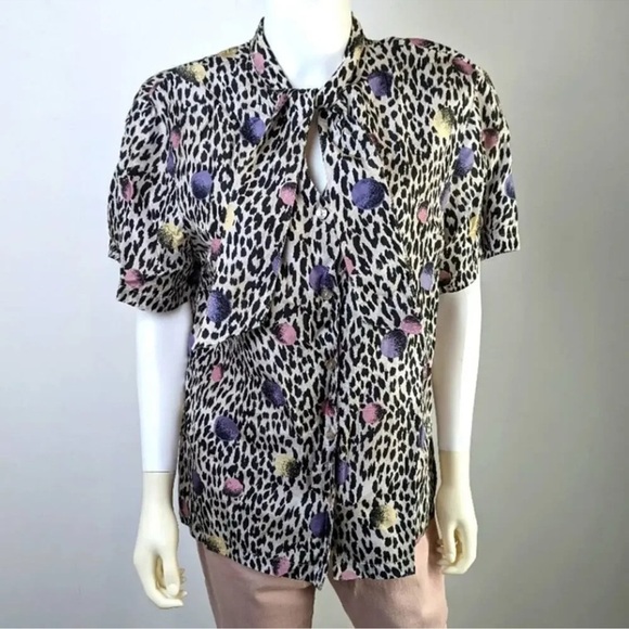 Vintage 80’s Silk Dynasty Top - Picture 1 of 4